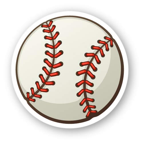 Squiddy Baseball Ball Cute Cartoon - Vinyl Sticker Decal For Phone, Laptop, Water Bottle (3" Wide) #TOP2