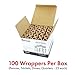 Cassida Preformed Coin Roll Wrappers. 100 Assorted Pack (Penny, Nickel, Dime, Quarter) Durable Preformed Paper Tubes Crimped on One End - Federal Reserve and ABA Standards (A-CWAP)