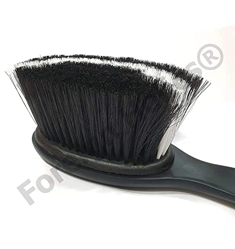 Image of Wooden Long Handle Soft Bristle Multipurpose Dusting Cleaning Brush for Sofa, Clothes, Blanket, Curtains, Home, and Household Cleaner Brushes (M7)