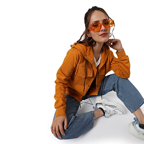 Image of PINACOLADA Women's Colorblock Sweatshirt with Ribbed Hem for Casual Wear | Low-High Neck | Long Sleeve | Button Closure | Cotton Sweatshirt Crafted with Comfort Fit for Everyday Wear