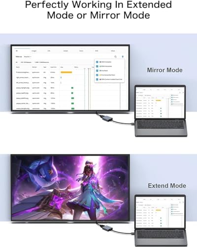 Image of USB to HDMI Adapter - 3.0 /2.0 Multi-Monitor Cable,Compatible with Windows 7 /8 /10 /11 and MacOS for Multiple Monitors