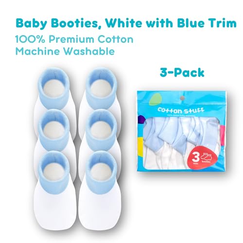 COTTON STUFF Girls Boys Cotton Socks Baby Booties Baby Essentials2