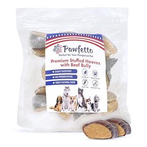 Beef Bully Cow Hooves for Dogs, Tasty Dental Treats for Dog Chews Long Lasting Natural Dog Products, Individually Wrapped (Pack of 10) 54813