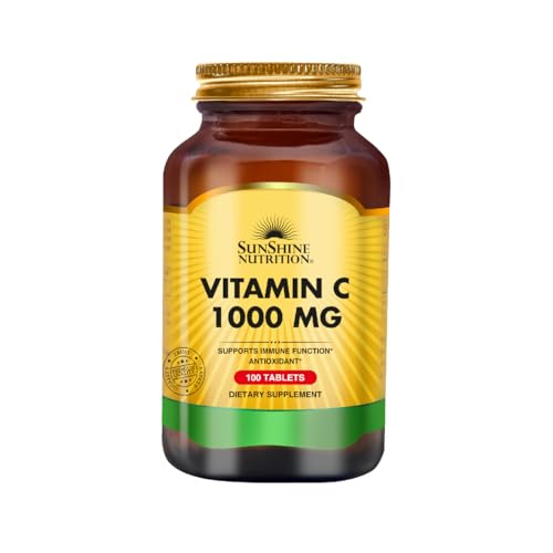 Sunshine Nutrition Vitamin C 1000 Mg | To Support Immune Function | Antioxidant | 100 Tablets