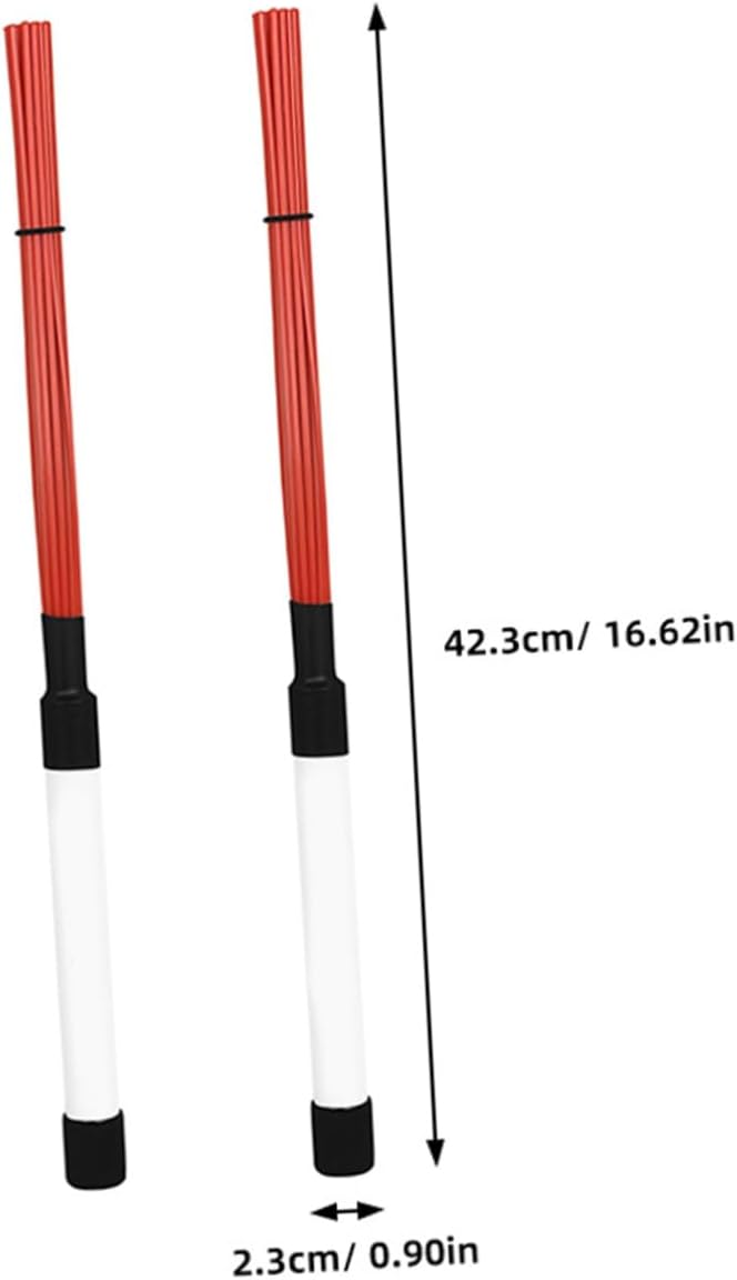 Percussion Drum Brushes with Durable Abs Handles for Cajon Jazz and Other Instruments Lightweight Portable and Versatile Accessories for Musicians