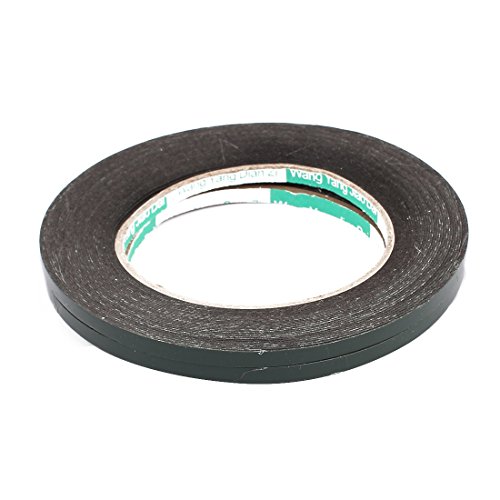 sourcing map 2 Stück 5 mm x 0,5 mm selbstklebendes, stoßfestes, geräuscharmes Schaumband mit einer Länge von 10 m