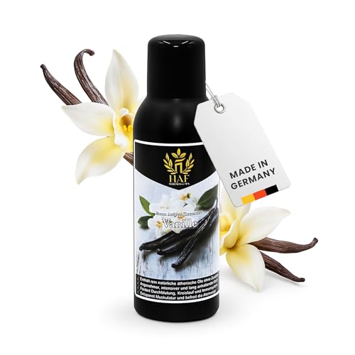 HAF Bastu inloppskoncentrat vanilj 100 ml | Bastudoft med naturliga eteriska oljor | bastuinlopp utan konstgjorda tillsatser | bastuolja för intensiv och långvarig doft