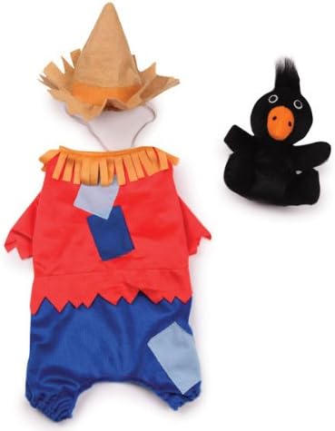 Zack & Zoey Polyester Scarecrow Dog Costume, Large, 20-Inch, Red