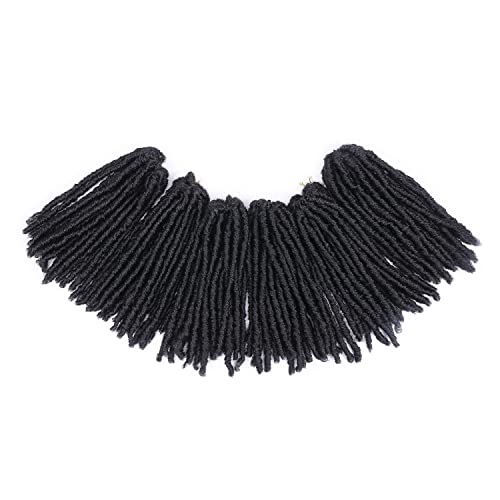 Hanne 120 Strands 6 Packs Goddess Locs Crochet Hair Pre-Looped Dreadlock Extensions For Black Women Faux Locs Dreadlock Crochet Hair (Natural Color) #TOP6