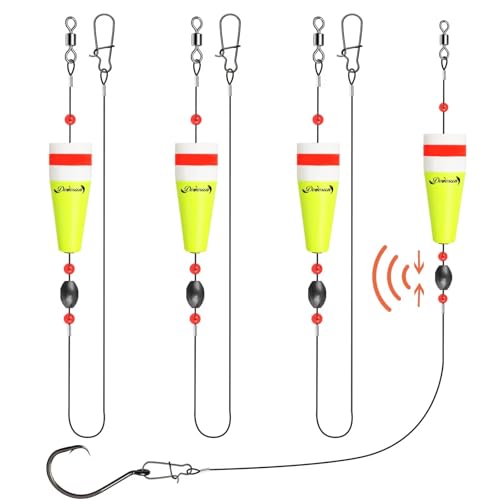 Dovesun Popping Cork Float Rig Weighted Fishing Bobbers Floats Fishing Corks Popping Corks for Saltwater Freshwater 0.530Z(15g)-3PCS