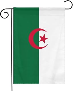 Double Sided Algeria Algerians Flag Garden Flags 12.5"x18" UV Fade Resistant Vivid Color Banner Yard House Outdoor Decoration Gifts