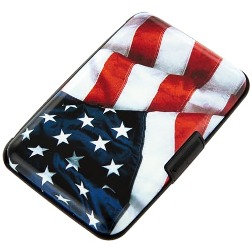 Image of Aluminum Wallet RFID Blocking Slim Metal Business ID Credit Card Holder Hard Case