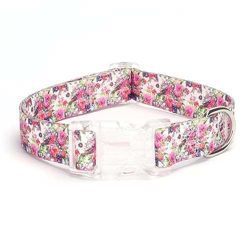 haoyueer Dog Collar for Small Medium Large Dogs Adjustable Soft Puppy Cats Collars Multicolor Patterns Collars for Dogs Girl Boy Puppy Walking Running Training (XS