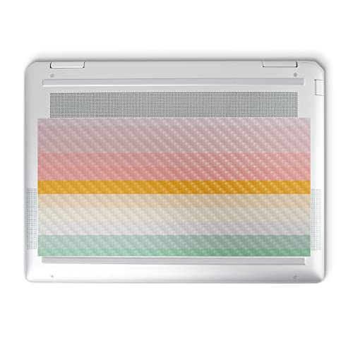 Image of MightySkins Carbon Fiber Skin Compatible with HP Spectre x360 14 inch (2022) Full Wrap Kit - Horizon Stripes | Protective, Durable Textured Carbon Fiber Finish | Easy to Apply | Made in The USA