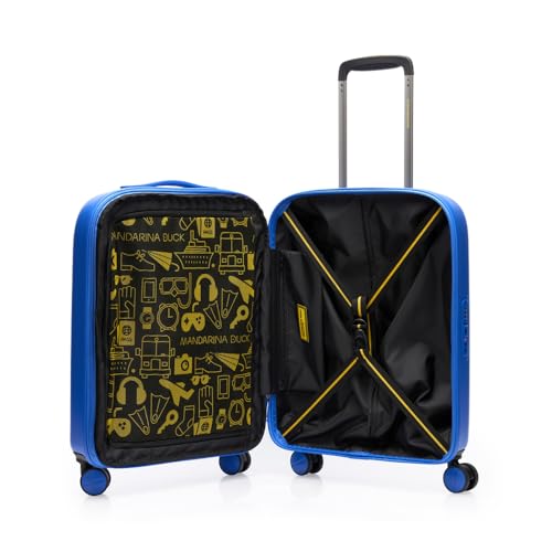 Mandarina Duck LOGODUCK + Trolley Cabin EXP, Electric Blue, Cabin, LOGODUCK +, Electric Blue, Cabin, LOGODUCK +3