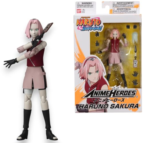 Image of Bandai - Anime Heroes - Naruto Shippuden - Figure Sakura Haruno 17 cm - Articulated Figure Sakura - 36909