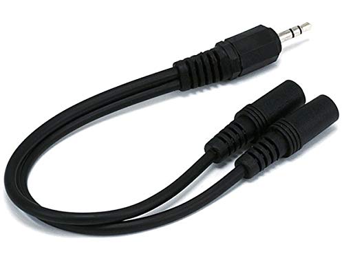 Monoprice 6 pulgadas cable estéreo 3.5mm (3 unidades) miniatura 1