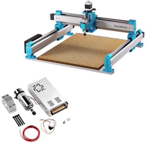 Genmitsu CNC Router Machine 4040-PRO for Woodworking + Air-Cooled 300W Brush DC Spindle Motor