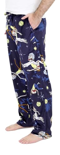 RICK AND MORTY Pajama Pants for Men - Plush Fleece Character Sleepwear - Rick & Morty Adult Holiday Pickle Rick PJ Bottoms2
