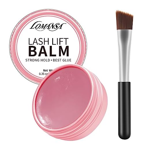Lomansa Wimpernlifting Kleber, Lash Glue Balm, Lash Lift Glue für Wimpern Lifting und Brow Lifting, Hochviskoses, Viele Geschmacksrichtungen(Rose)