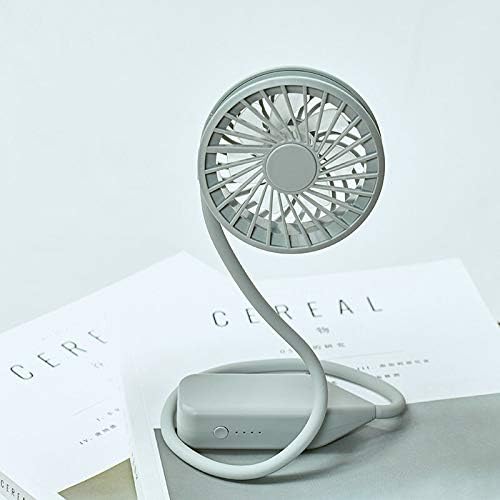 NP Portable USB Mini Handheld Neck Hanging Desktop Stretchable Fan USB Rechargeable for Home Outdoor (Color : Pink)