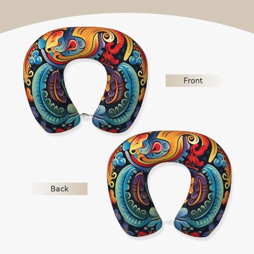 Almohada cervical de espuma viscoelástica negra única miniatura 3