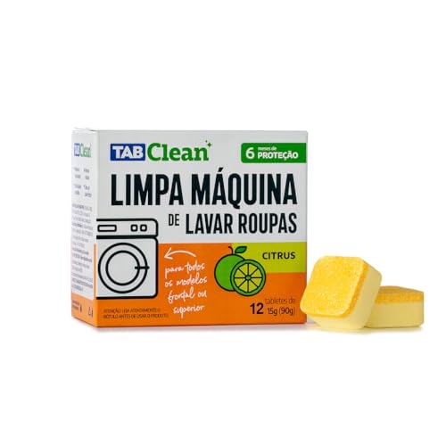 Limpa Máquina de Lavar Roupas em Tabletes TabClean 12 Unidades 180g Higienização Profunda ...