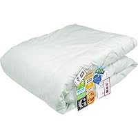 Amazon｜肌掛け(薄手) 羽毛布団 ダブル アイボリー色 羽毛量400g