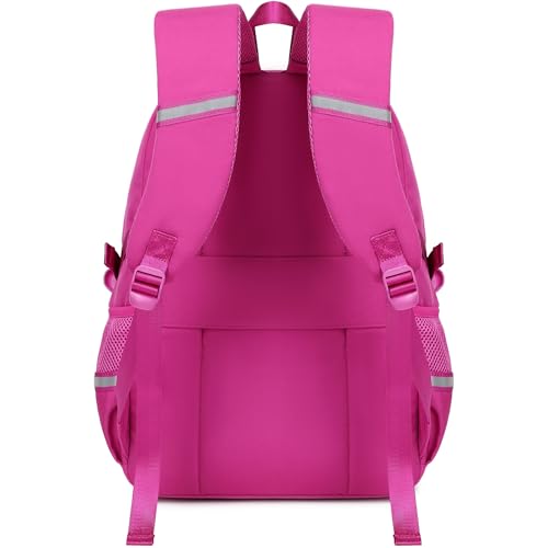abshoo Big Student Laptop Backpack For College Women Middle High School Teen Girls Bookbag Travel Daypack (Hot Pink)4