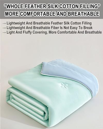 Couette rafraîchissante réversible 200x230cm lavable pour le confort d'été