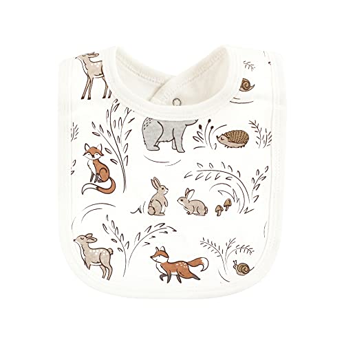 Image of Touched by Nature Unisex Baby Organic Cotton Bibs, Dreamy Woodland, One Size
