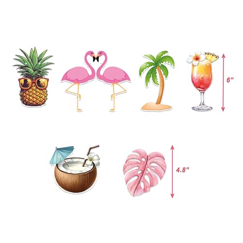 Image of A Bombshell Bride Has Entered the Villa Banner, Pre-Strung Bachelorette Party Banner with Flamingo and Palm Garland for Island Bachelorette Party Decoration and Tropical Bridal Shower