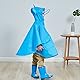Wasserdicht Winddicht Poncho Cape Impermeable für Kinder Mädchen Regenjacke mit 3D Cartoon Tier Muster Blau Koala/M