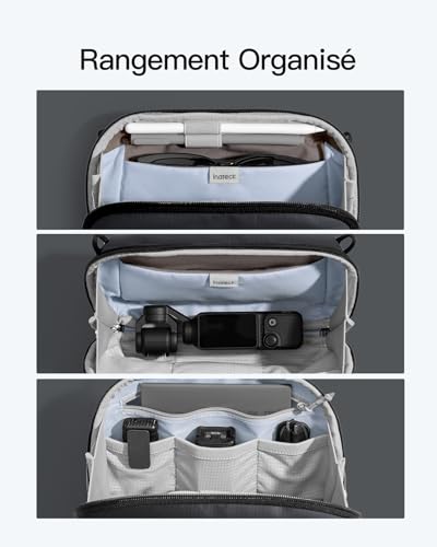 Tech Pouch Inateck : sac de voyage pour organiser vos câbles et chargeurs en déplacement