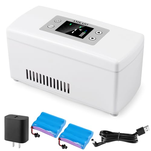 Portable Insulin Cooler Travel Case - Large Capacity Diabetic Insulin Refrigerator with Digital Thermostat (0-18) LCD Display for Insulin Pens Storage Car/Home/Power Bank Compatible FAA-Compliant