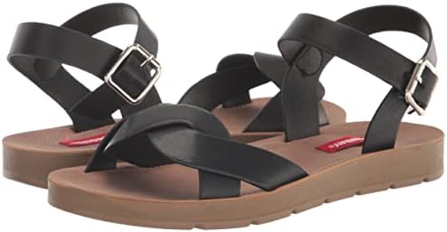 UNIONBAY Women's Stella Sandal, Black, 8.5 | Image 6