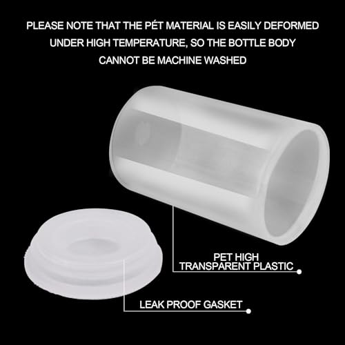 Image of 120 Pcs film canisters with caps, Canister Holder, 33 mm Empty Camera Reel Containers Storage Containers Case with Lids for Small Accessories Fish Hook Film Beads (Clear)