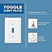 Franklin Brass Classic Architecture (1-Pack) Decorative Light Switch Cover Wall Plates Pure White 4-Gang Wall Plate Quad Toggle Plate Guards Electrical Outlet Guard W35251-PW-C