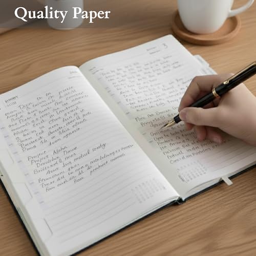 Image of TULMAN 2026 Diary Hardcover Design Everyday Notebooks (22x14 cm), Best for Study Planner, Personal Journal, Business Planning & Stationery Lovers - muted brown