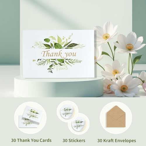 Floral Thank You Cards with Envelopes - 20% Off - Image 3