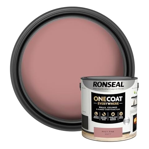 Ronseal One Coat Paint Hazy Pink 2.5L Cover