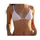 Gold Belly Chain, Elegant Layered Body Chain, For Women With Beaded Design Adjustable Waist Chain For Party, Prom, Beach Casual and Festive Occasions