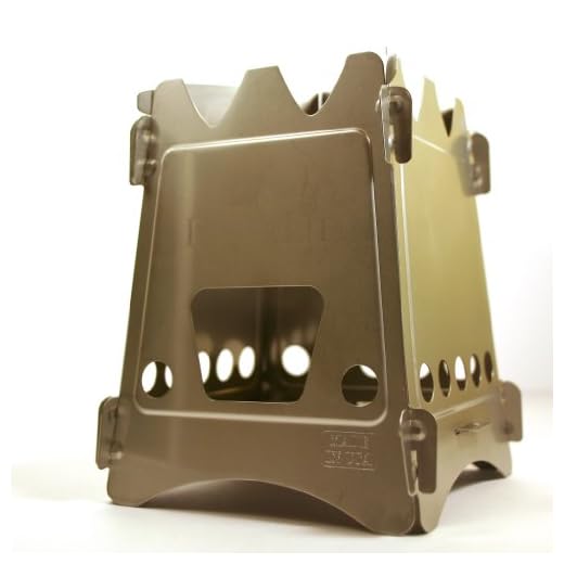 Emberlit Stainless Steel stove,Compact Design Perfect for Survival, Camping, Hunting & Emergency Preparation