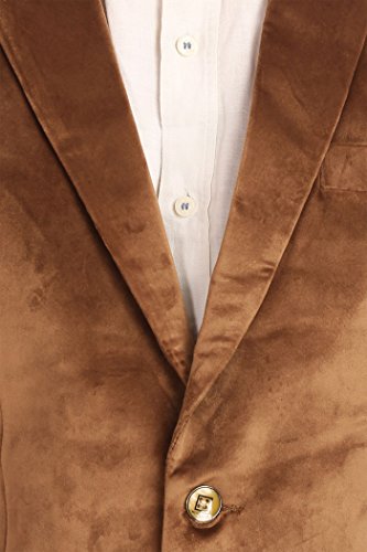 Image of WINTAGE Men's Velvet Two Buttoned Notch Lapel Party Coat Blazer-4 Colors