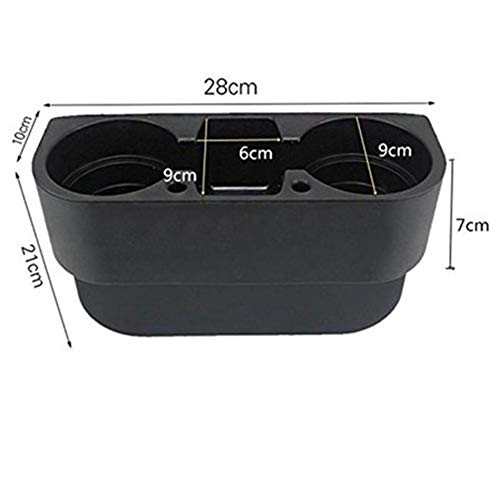 Portavasos portátil para carro con soporte 3 en 1 negro miniatura 2