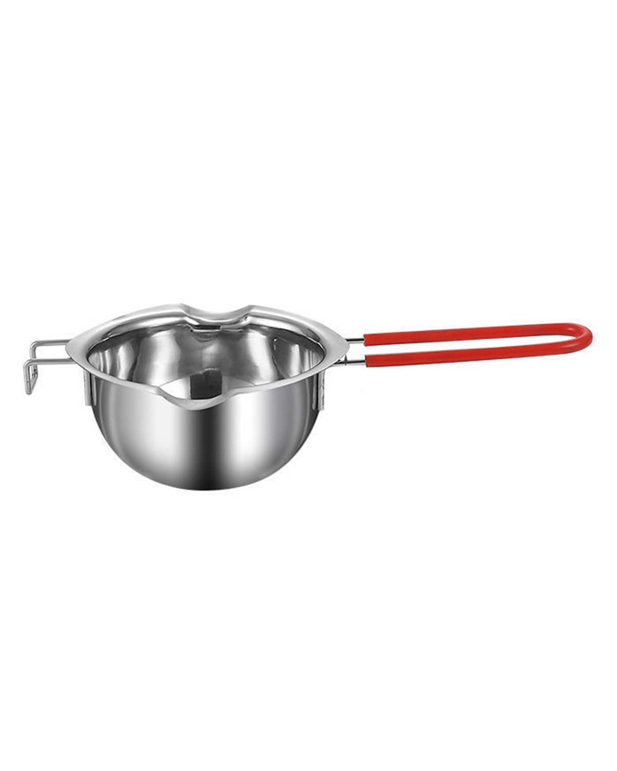Chocolate Melting Machine, Steel Double Boiler Pot with Heat Resistant Handle for Melting Chocolate, Candy and Candle Making, Melted Butter Chocolate Cheese Caramel Homemade Mask =480ML (Silver)-image-35