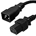 C20 to C21 Power Cord - Black, 8 Foot, 20A/250V, 12/3 AWG, IEC 60320 - Iron Box Part # IBX-6489-08 (8 ft, Black)