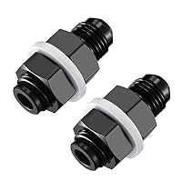 1 pezzo drto 6AN maschio Flare a 5/16 (OD 8mm) tubo adattatore per raccordo tubo carburante tubo rigido alluminio anodizzato nero  34