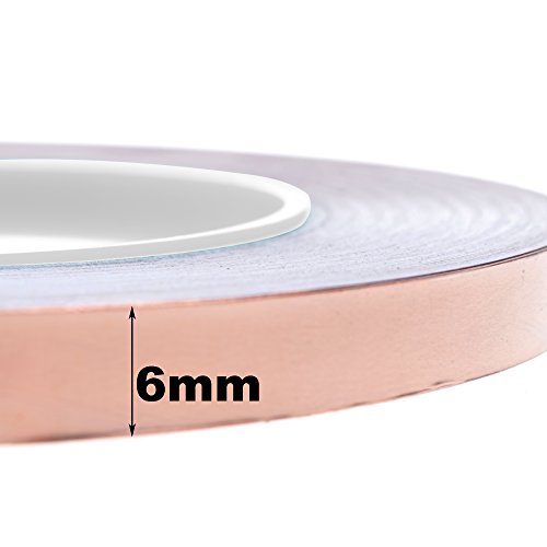 BCP Single-sided Conductive EMI Shielding Copper Foil Tape- 1/4 Inch X 55 Yds - Thumbnail 3