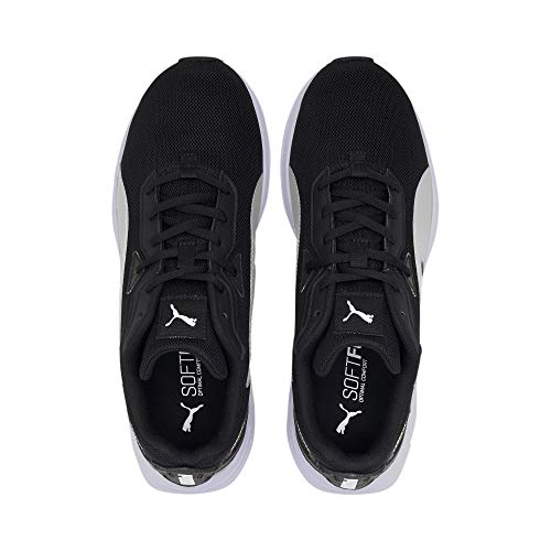 PUMA PUMA Unisex Adults Space Runner Road Running Shoe, Puma Black Puma White, US 7.5